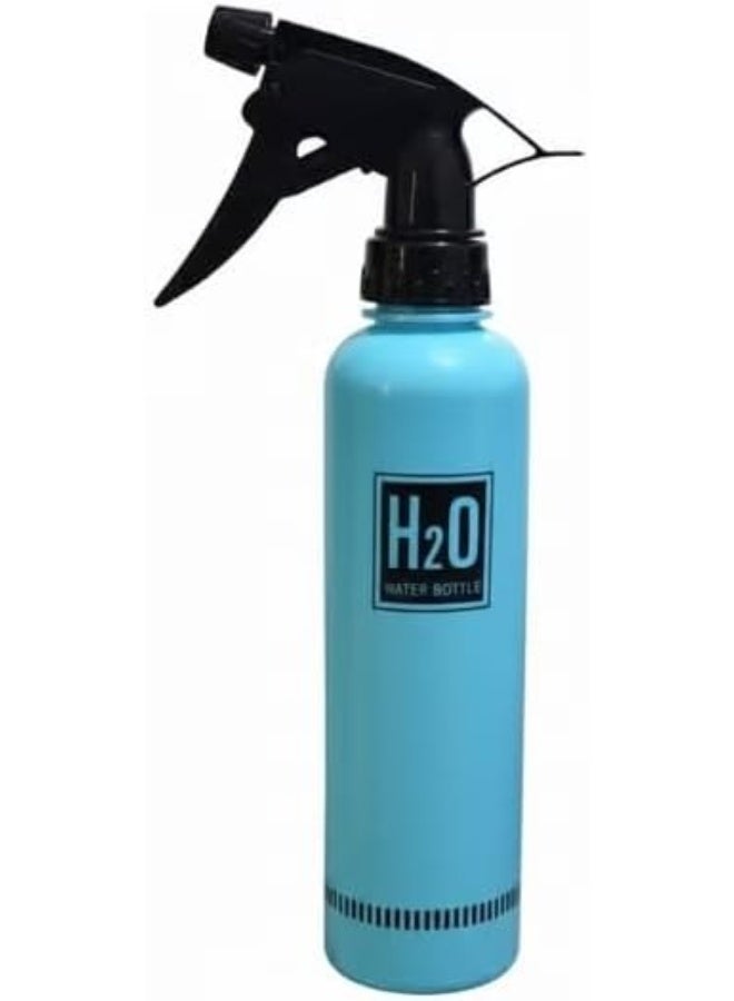 زجاجة رذاذ ماء ناعمة سعة 500 مل - بخاخ ماء فارغ متعدد الأغراض للشعر المجعد، وتصفيف الشعر، والاستخدام في الصالونات ومحلات الحلاقة، والعناية بالنباتات، والتنظيف اليومي - أزرق فاتح - Image 1